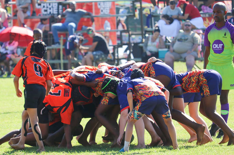 Hillcrest Villagers Rugby Club Juniors playing game